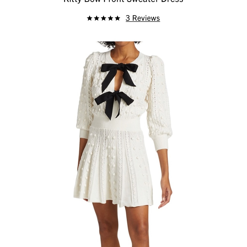 Alice and Olivia Kitty Bow Dress